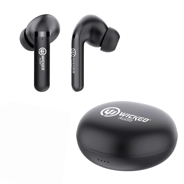 Auriculares Bluetooth Wicked Audio Mojo 500 True Wireless | Micrófonos Clear Call | Batería de larga