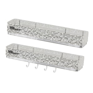 Magideal - Organizador De Baño, Estantes De Baño Montados En La Pared, Soporte Para Champú Sin Perforación, Estante De Ducha Para Lavandería, Dormitorios De Hote