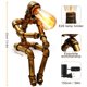 thumbnail image 2 of Lámpara de mesa LCYY.TG Steampunk Robot de metal 110V, 2 of 6
