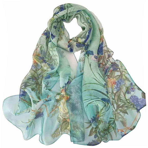 Chal ligero floral 160 cm x 50 cm Pokeedioty