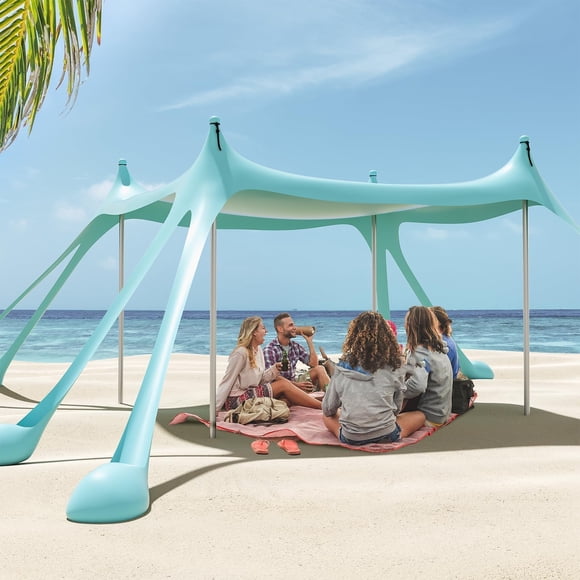 Carpa de Playa Gardentime 3x3m UPF50+ Sombra Portátil