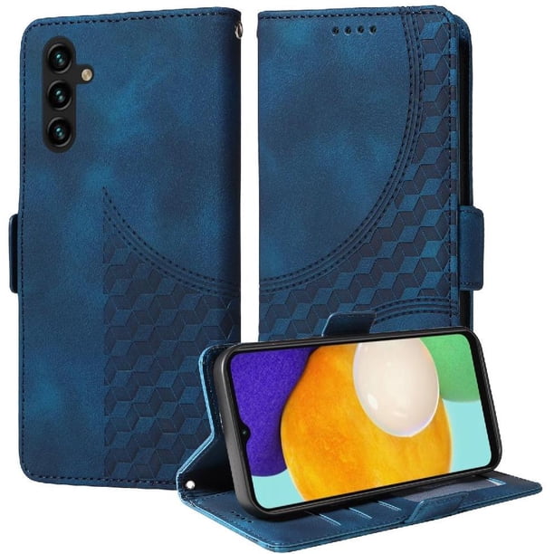 Carcasa FOXDOCK Samsung Galaxy A04s de cuero PU, diseño acolchado clásico, protección contra caídas y rayones