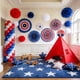 thumbnail image 2 of Set de decoración para fiesta HipTree 100 piezas rojo, blanco y azul USA, 2 of 9