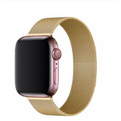 Genérico - Correa Metálica Magnética Para Apple Watch 38/40/41Mm Dorado