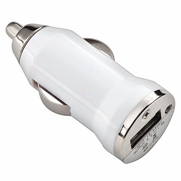 Cargador USB para coche Seven Star (blanco)