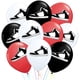 thumbnail image 1 of Globos deportivos de látex, 30 unidades, 12 pulgadas, decoración para fiestas de baloncesto, 1 of 7