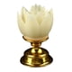 thumbnail image 4 of Luz De Lotus Solemne Santa Luz Budista Para El Santuario Decorativo Al Aire Libre Amarillo, 4 of 5