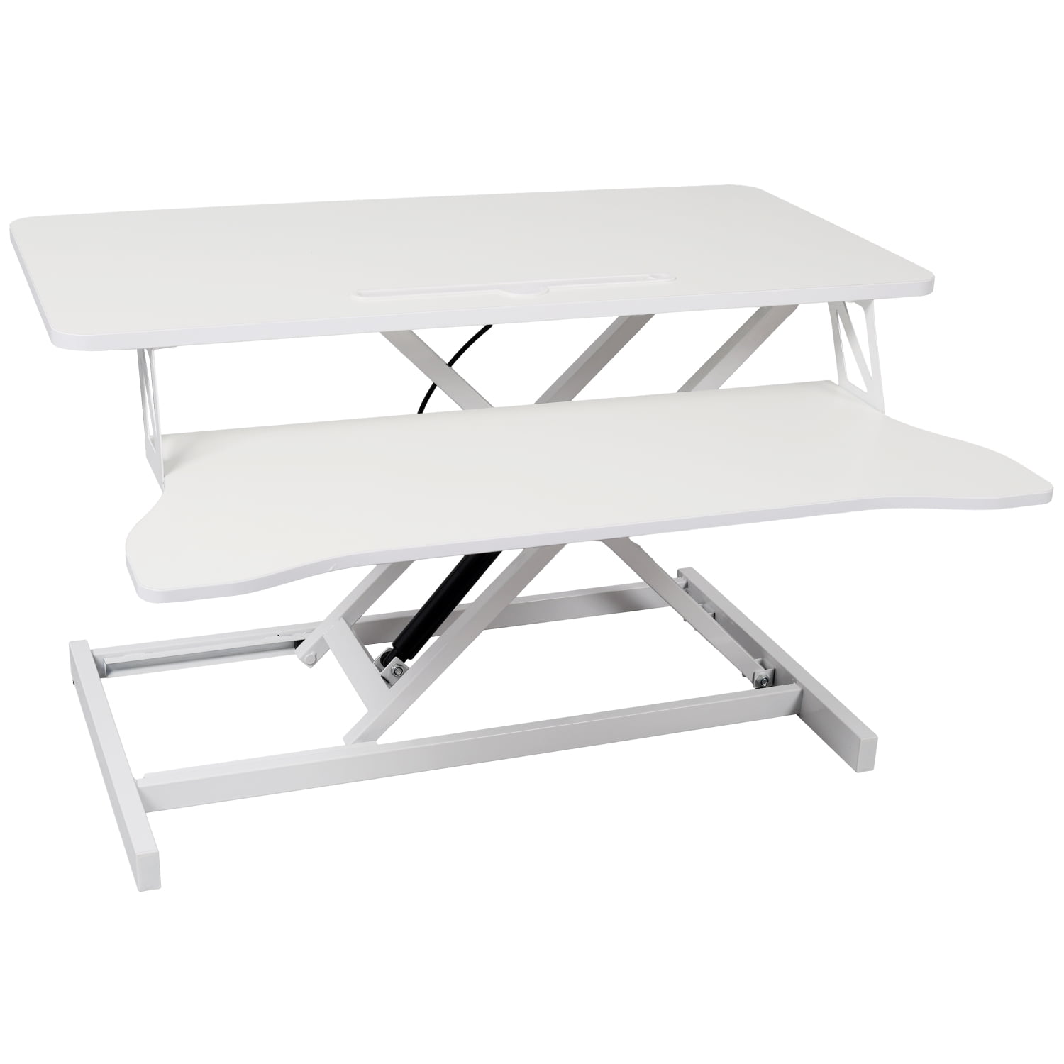 M&ms - Adjustable Height Standing Laptop Desk,adjustable Sit To Stand Up Workstation With Keyboard Tray,white