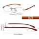 thumbnail image 5 of Gafas de Lectura Ryegis Sin Montura con Bloqueo de Luz Azul - Pack de 4, 5 of 7
