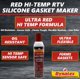 thumbnail image 3 of Sellador Dynatex RTV de Silicona 227 ml (paquete de 3) Rojo Hi‑Temp, 3 of 9