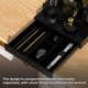 thumbnail image 3 of Organizador de perfume de madera negra de 5 niveles LOYUDEQIU, 3 of 7