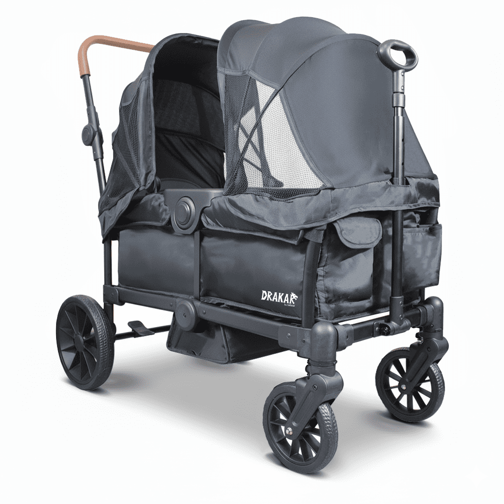 Bebesit - Coche Y Carro De Paseo Doble Wagon Drakar Negro
