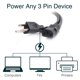 thumbnail image 2 of Cable de alimentación C2G 2,4 m negro NEMA 5‑15P a IEC C13, 2 of 5
