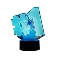 Lelumania - Lampara Ilusion 3D #1 De 7 Colores, Base Touch