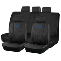 Jj Group - Fundas Asiento Hyundai Eco Cuero Negro – 9 Piezas Bordadas