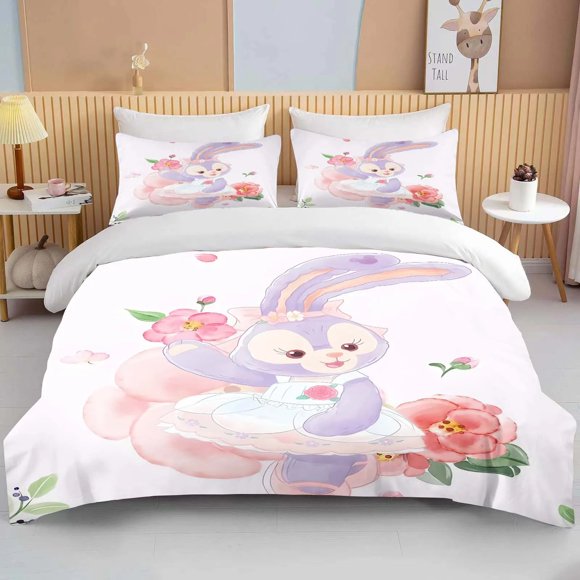 Dew Shirley Rose Duvet Cover Pillow Case, Cute Duvet Cover Boy & Girl Family Bedroom comforter sets Bed Sheets