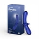 thumbnail image 1 of Satisfyer Dildo de Vidrio Double Crystal Azul, 1 of 6