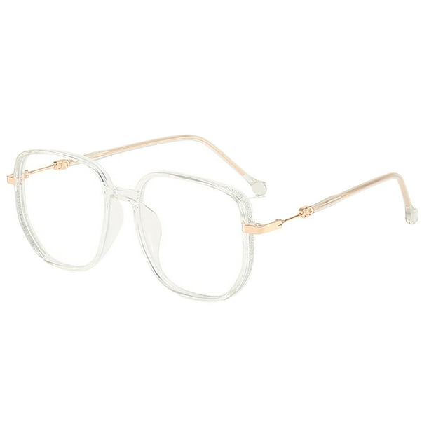 Gafas modernas y sencillas anti-luz azul y anti-radiación, hechas de vidrio y metal.
