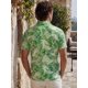 thumbnail image 3 of INSPIRE CHIC Camisa Polo de Hombre Estampada de Manga Corta Camisas de Golf Casuales con Patrón XL Verde Claro, 3 of 5