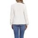thumbnail image 3 of Blusas de Encaje de Manga Larga para Mujeres Elegantes y Casuales Camisas de Trabajo con Cuello en V M Blanco, 3 of 6