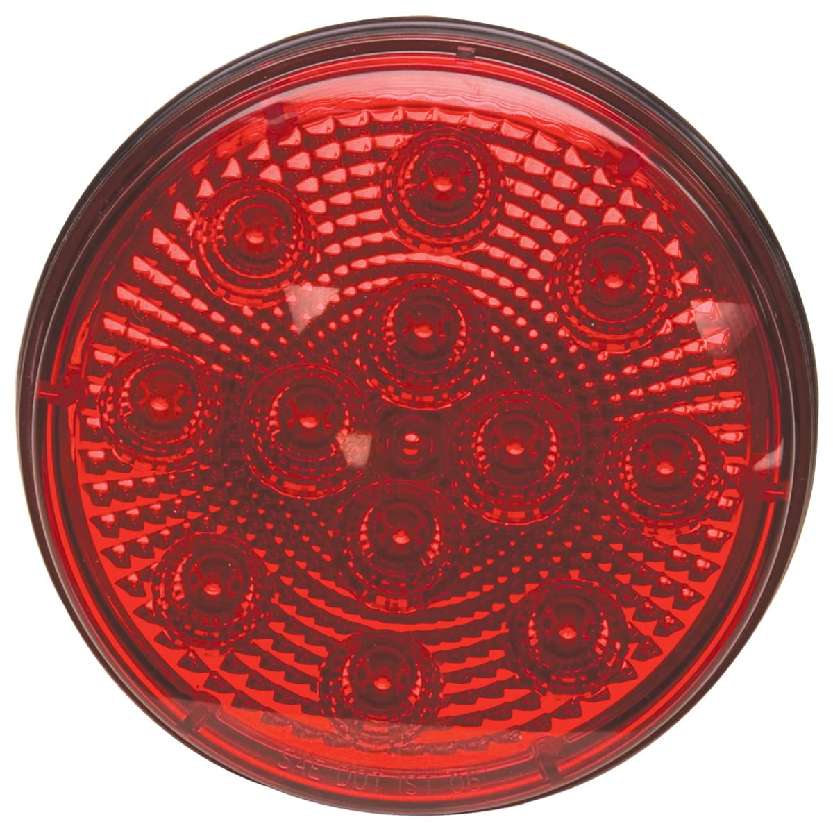 Luz Led Sellada Roadpro Rp5575rdl Roja Con Conector De 3 Clavijas