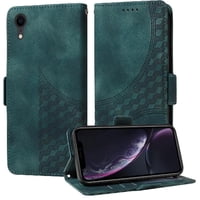 Carcasa Foxdock Iphone Xr De Cuero Pu, Diseño Acolchado Clásico, Protección Contra Caídas Y Rayones