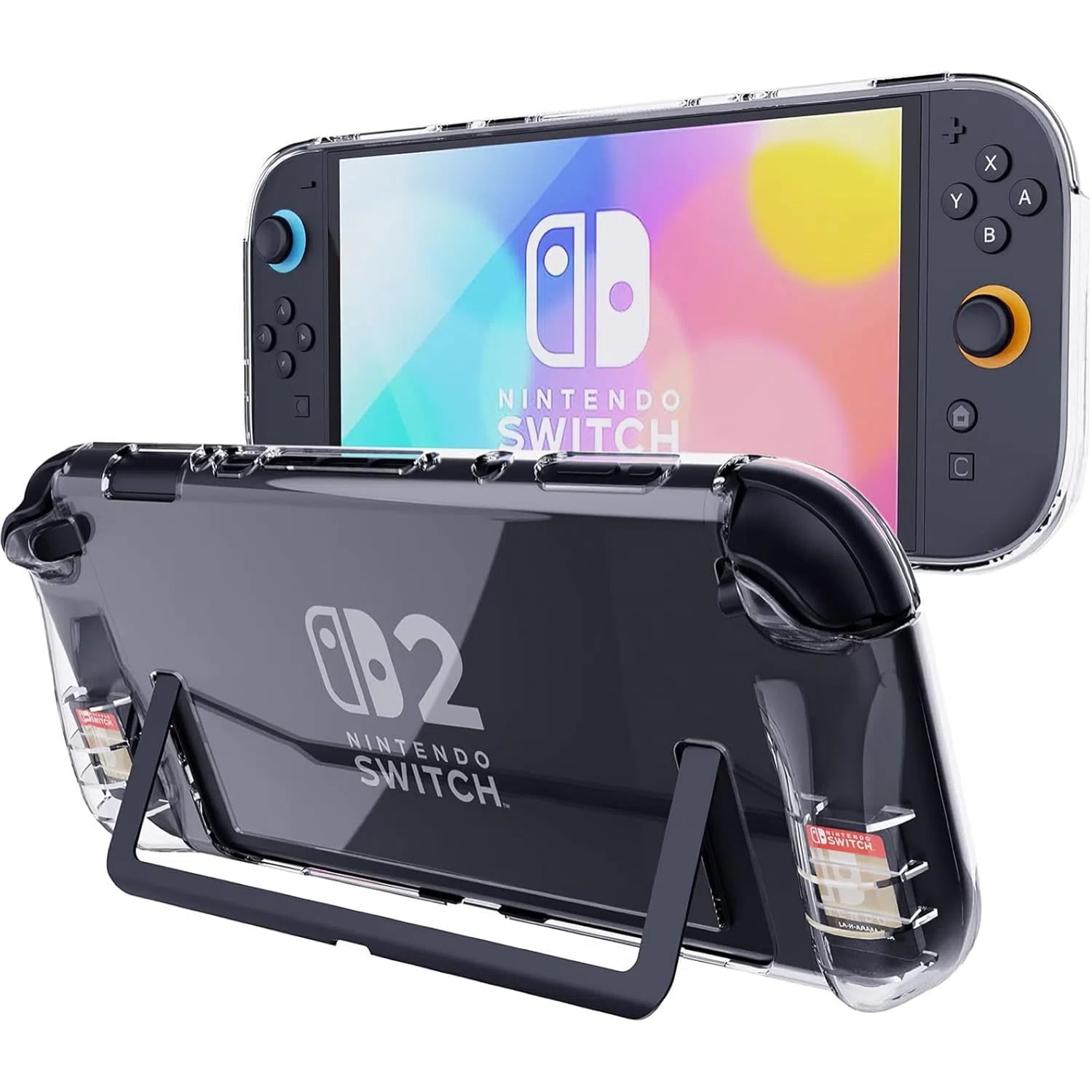 Funda Transparente Aaronmei Nintendo Switch 2 Tpu Transparente