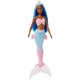thumbnail image 3 of Barbie Dreamtopia Mermaid Doll (cabello azul) con cola y tiara de sirena rosa y azul., 3 of 3