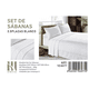 thumbnail image 1 of Set De Sabanas 2 Plazas Color Blanco 200 Hilos + 2 Funda De Almohad, 1 of 2