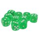 thumbnail image 1 of Paquete De 10 Dados Acrílicos D6 De Seis Caras Para D&D TRPG, Juguetes Para Juegos De Mesa, Color Verde Hierba, 1 of 4