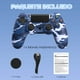 thumbnail image 5 of Juego de mandos inalámbricos con cable USB para P4, P-4 Slim, P-4 Pro y PC, gris camuflaje, 5 of 5