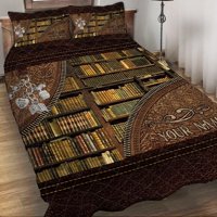 Milsleep - Biblioteca - Juego De Edredón Personalizado Bibliotecario