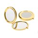 thumbnail image 2 of 2 Espejo De Maquillaje Plegable Portátil De Viaje Monedero De Bolsillo Compacto Redondo Dorado, 2 of 3