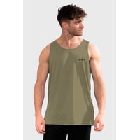 Polera Orgánica Sin Mangas Classic V2 Verde Hombre Falcone