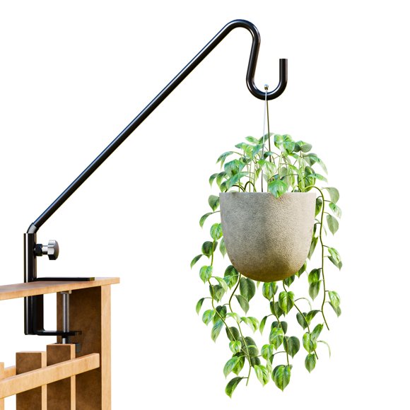 Gancho para barandilla IDZO 46 cm negro rotación 360°
