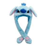 Genérico - Gorro Felpa Stitch Mueve Las Orejas Con Luces De Colores