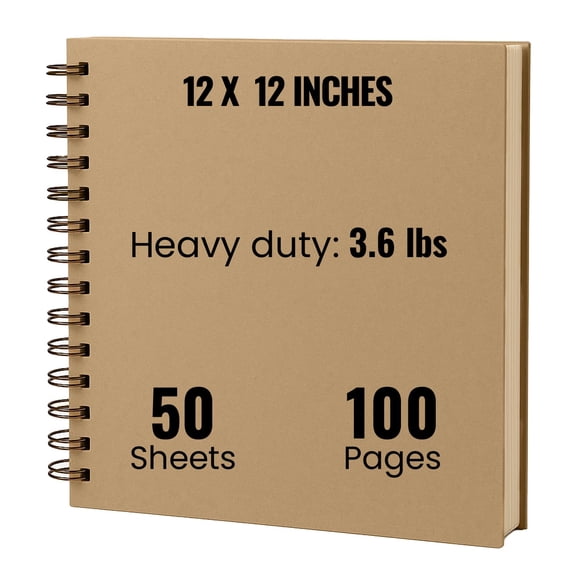 Álbum de recortes Modern Shop, papel kraft extragrueso, 12 x 12