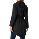 thumbnail image 3 of INSPIRE CHIC Gabardina cortavientos para mujer, impermeable con capucha, chaqueta impermeable ligera, talla XL, negro, 3 of 6