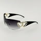 thumbnail image 5 of one-piece Gradient Lens Y2K Sunglasses for Women and Men - Heart Design, Hollow Temple, UV400 Protection, 5 of 5