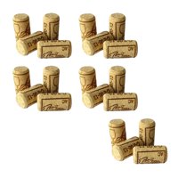Magideal - 20X Corchos De Vino Hechos En Casa Tapones De Botellas De Bebidas Tapón De Sellado Tapón De Vino De Corcho Superior Proyectos De Arte Para Hacer Estampado
