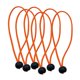 thumbnail image 4 of 6 Piezas De Cuerda Elástica Resistente Para Tienda De Campa?a, Color Naranja, 9.0 In, 4 of 5