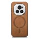 thumbnail image 1 of Magnetic Slim Case for Honor Magic 6 Pro with Camera Guard & Anti-Scratch Back Brown, 1 of 6