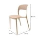 thumbnail image 5 of Silla Plástico Apilable Deco Nuremberg Beige Escandinavia, 5 of 7