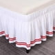 thumbnail image 2 of suxuMhao Faldón para Cama Twin - Faldón Elástico Envolvente para Cama Twin, Transpirable y Resistente a las Arrugas, Estilo a Rayas Desmontable, Se Ajusta a Camas Twin de 39x75 Pulgadas con Caída de, 2 of 3