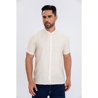 Likeshop - Camisa Verano Manga Corta Hombre Cuello Mao Casual Fashion 153