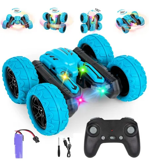 Genérico - Auto Rc Stunt 360 Doble Color Azul