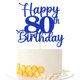 thumbnail image 1 of Decoración para tartas Kaoenla con purpurina para fiesta de 80 cumpleaños, color azul, 1 of 7