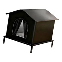Magideal - Casa Para Gatos Para Exteriores, Refugio Para Gatos, Descanso Portátil, Accesorios Únicos, Casa Para Perros, Patas Elevadas Para Exteriores, Granero E M 36Cmx36Cmx36Cm