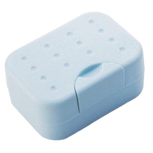 Magideal - Jabonera De Viaje Portátil, Caja Contenedora, Soporte Para Barra De Jabón Para Gimnasio, Baño, Sellado A Prueba De Fugas, Resistente Al Agua Con Azul