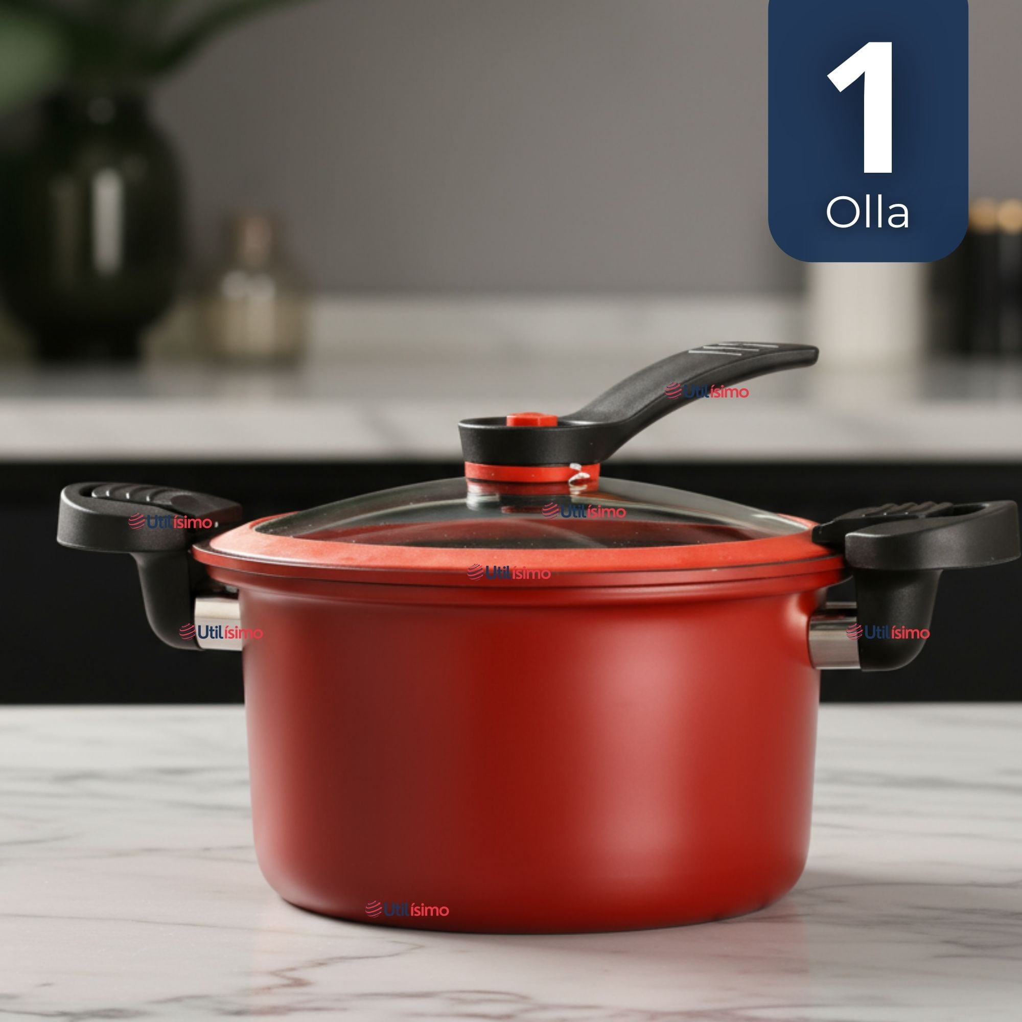 Line - Olla De Micropresión 3.5 Litros Antiadherente Acero Inoxidable Multifuncional